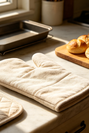 Heat Resistant Cotton Kitchen Oven Gloves