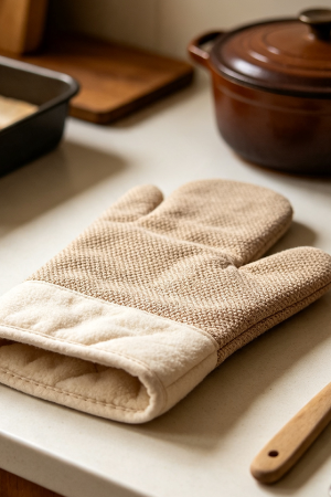 Double Layer Heat Protective Kitchen Cooking Gloves