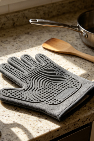 Silicone Grip Heat Protective Cooking Gloves