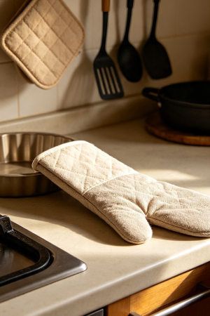 Long Cuff Kitchen Heat Protection Cooking Gloves