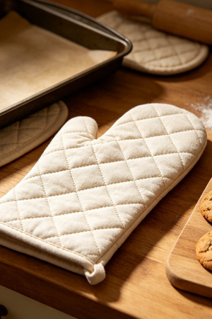 Quilted Kitchen Oven Gloves For Baking Cooking